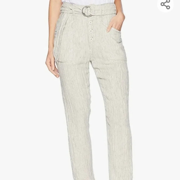 NWT Free People, Emerson Utility Pant ivory size 2 - Picture 2 of 7